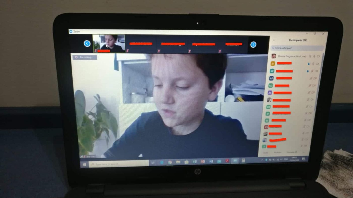 Online Maths lesson with Year 5X